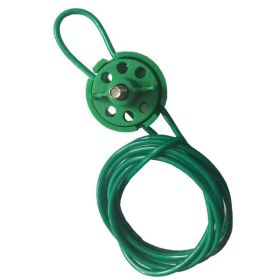Round Multipurpose Cable Lockout 6H Green(with 2mtr. cable Without Loop)