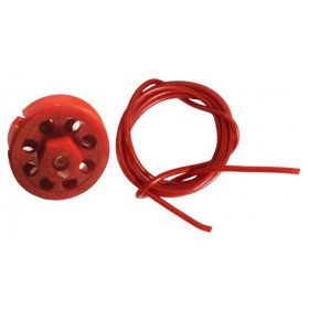 Round Multipurpose Cable Lockout 8H Red(with 2mtr. cable & Without Loop)