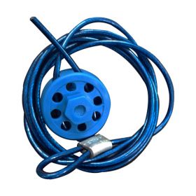 Round Multipurpose Cable Lockout 8H Blue (with 2mtr. cable &With Loop)