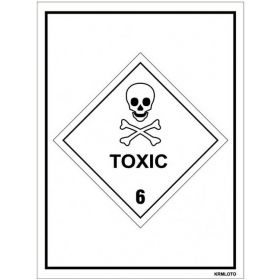 50pcs Self Adhesive Labels - Toxic
