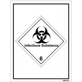 50pcs Self Adhesive Labels - Infectious Substance