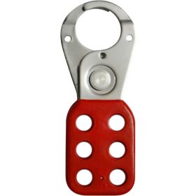 Vinyl Molded coated Hasp - Small - Jaw dia - 25 mm - RED 