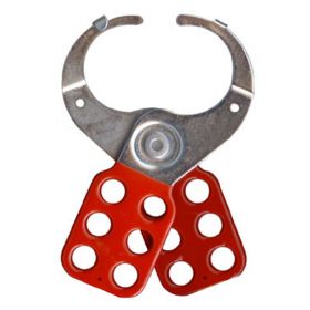 KRM LOTO - VINYL MOLDED COATED HASP PREMIER - JAW DIA -38/39 MM - RED/ YELLOW/ GREEN/BLUE - WITH DOUBLE HOOK 