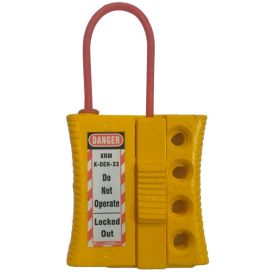 KRM LOTO - NON CONDUCTIVE HASP WITH 4 HOLES SHACKLE THICKNESS 3 MM