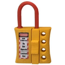 KRM LOTO - NON CONDUCTIVE HASP WITH 4 HOLES SHACKLE THICKNESS 6 MM