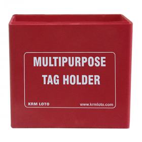 KRM LOTO MULTIPURPOSE TAG HOLDER Red (Without Material)