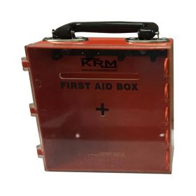 KRM FIRST AID KIT BOX (ABS + POLYCARBONATE) - RED