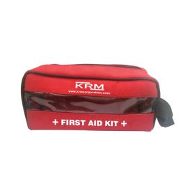 FIRST AID KIT POUCH (TRANSPARENT) - RED