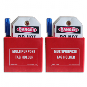 KRM LOTO MULTIPURPOSE TAG HOLDER Red -2pcs (With Material)