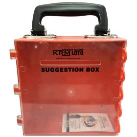 KRM LOTO – MULTIPURPOSE (ABS +POLYCARBONATE) SUGGESTION BOX - RED