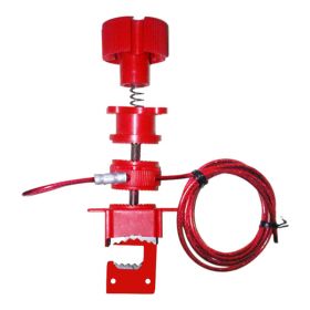 KRM LOTO - UNIVERSAL VALVE LOCKOUT DEVICE WITH STEEL INSULATED CABLE