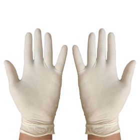 KRM -100pcs  Hand Gloves Latex Examination Gloves
