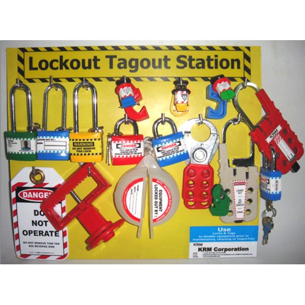 KRM LOTO LOCKOUT TAGOUT STATION WITHOUT MATERIAL, 58 OFF