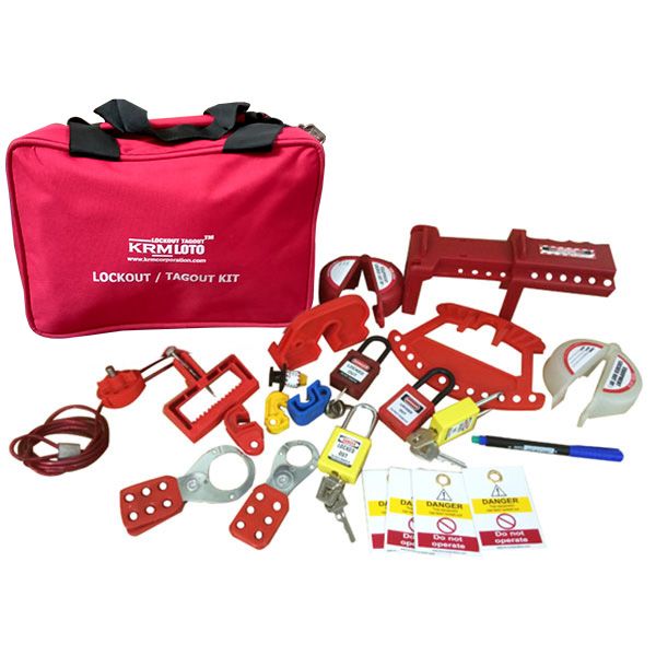 KRM LOTO OSHA LOCKOUT TAGOUT MAINTENANCE KIT-1531