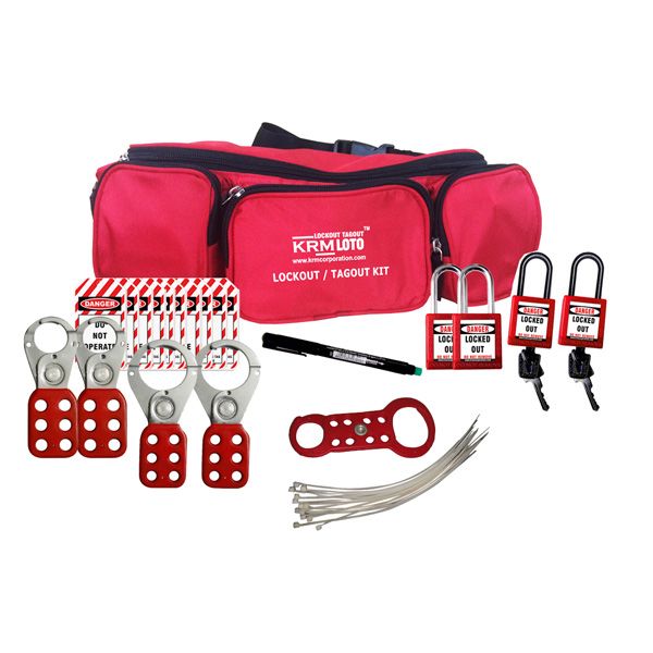 LOTO Electrical Waist Pouch Lockout Kit Metalic Finish