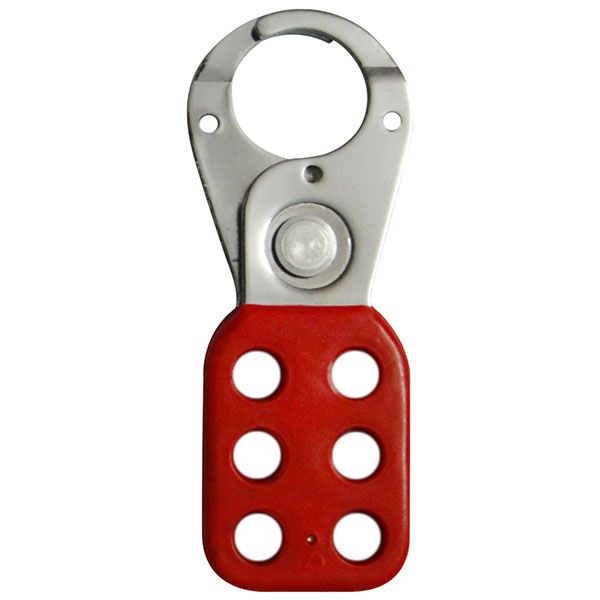 Vinyl Molded coated Hasp - Small - jaw dia -25 mm - RED (Set